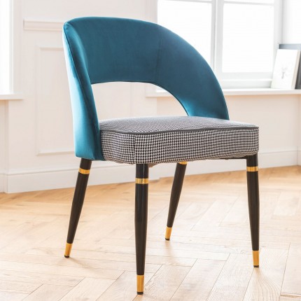 Chaise Samantha bleue Kare Design