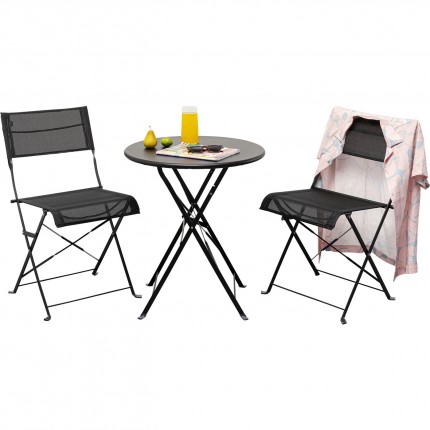 Table de jardin pliante Balcony 60cm noire Kare Design