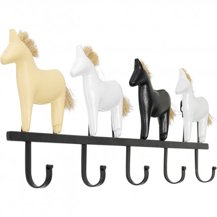 Portemanteau mural chevaux 63cm Kare Design