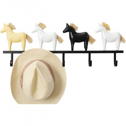 Portemanteau mural chevaux 63cm Kare Design