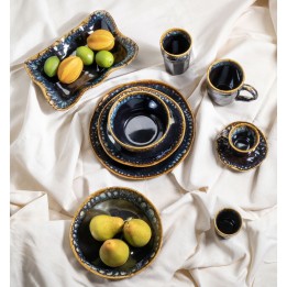 Blue stoneware plates - Lio - Kare Design