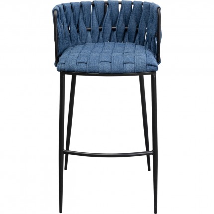 Chaise bar Saluti bleu 77cm