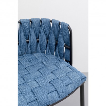 Chaise bar Saluti bleu 77cm