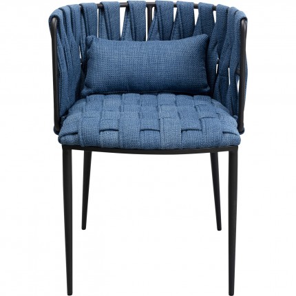 Chair with armrests Saluti blue Kare Design Chair with armrests Saluti blue Kare Design