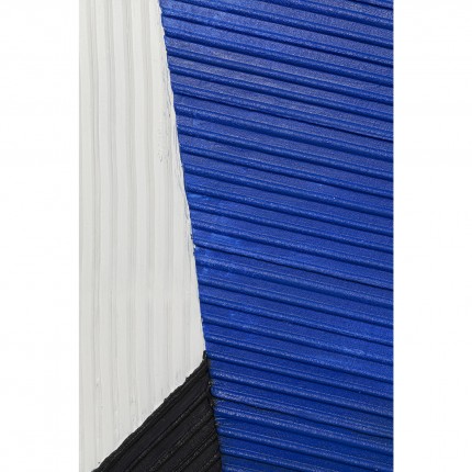 Tableau sur toile Art Triangles bleu 100x100cm Tableau sur toile Art Triangles bleu 100x100cm