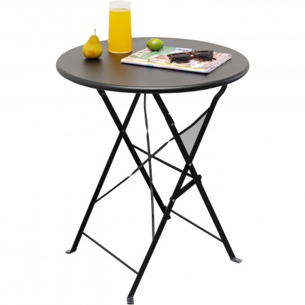 Table de jardin pliante Balcony 60cm noire Kare Design