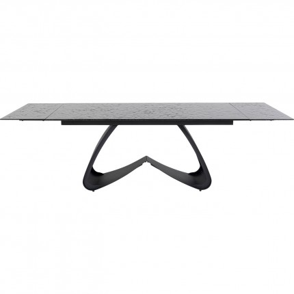 Table à rallonges Bellagio 180x95cm noire Kare Design
