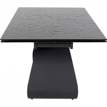 Table à rallonges Bellagio 180x95cm noire Kare Design