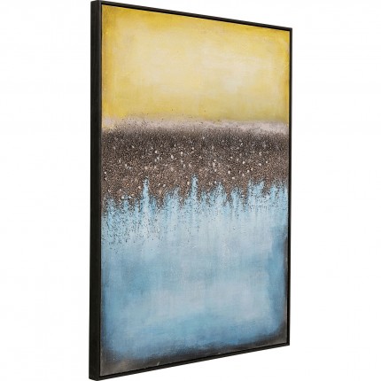 Peinture Vista 90x120cm bleue Kare Design