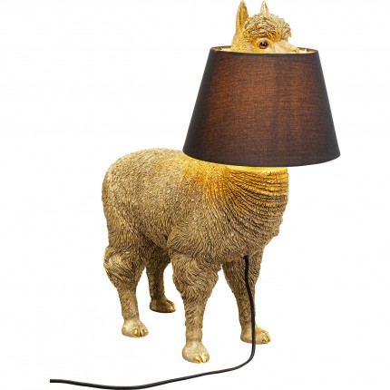 Lampe lama doré 59cm Kare Design