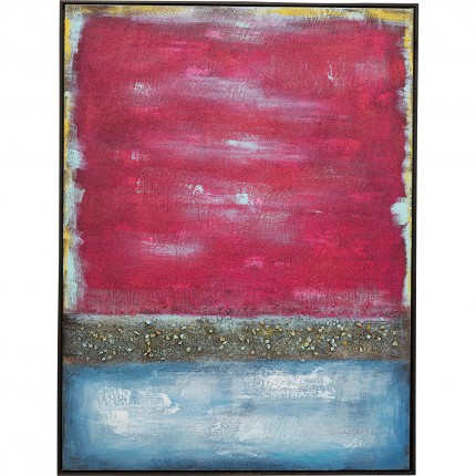 Peinture Vista 90x120cm rouge Kare Design