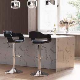 Contemporary black bar stool - Costa - Kare Design