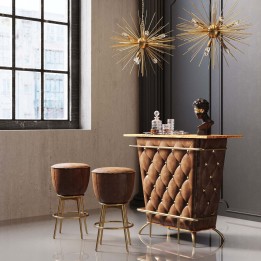 Bar vintage marron - Lady Rock - Kare Design