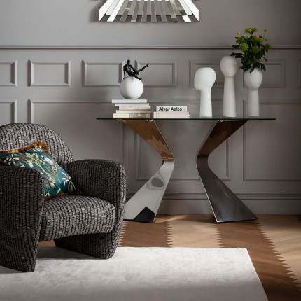 Console Gloria 140x45cm chrome Kare Design Console Gloria 140x45cm chrome Kare Design