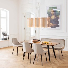 Chaise velours beige - East Side - Kare Design