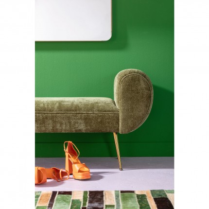 Banc Trono velours vert Kare Design