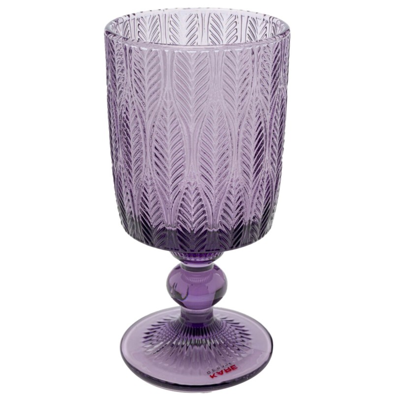 Purple glass wine glasses - Fogli - Kare Design