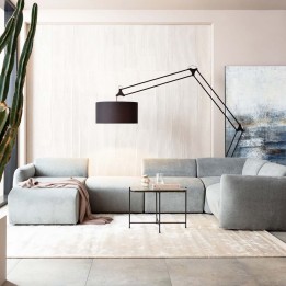 Assise gauche d'angle pour canapé gris - Lucca - Kare Design
