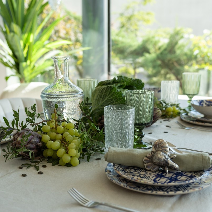Clear glass water glasses - Fogli -Kare Design