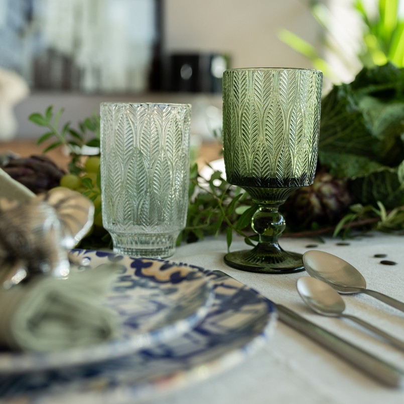 Clear glass water glasses - Fogli -Kare Design