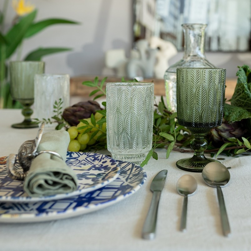 Clear glass water glasses - Fogli -Kare Design