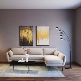 Contemporary cream corner sofa - Amalfi - Kare Design