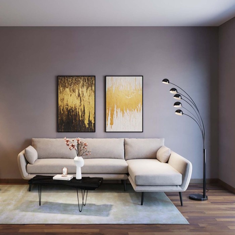 Contemporary cream corner sofa - Amalfi - Kare Design