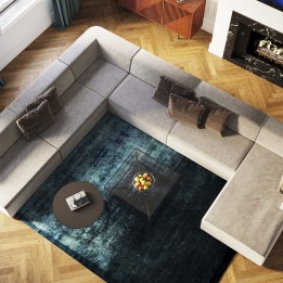 Canapé 2 angles contemporain - Infinity - Kare Design