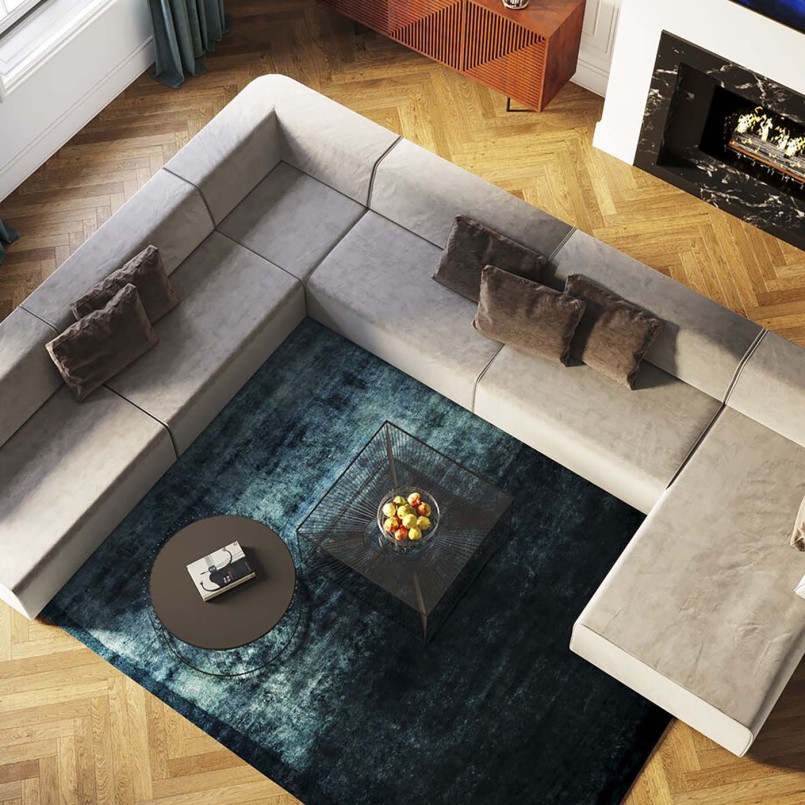 Canapé 2 angles contemporain - Infinity - Kare Design