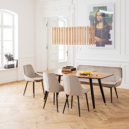 Banquette velours beige - East Side - Kare Design