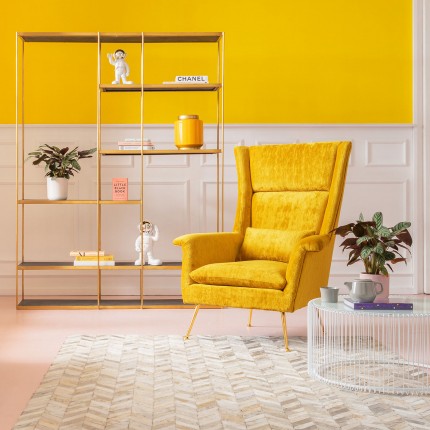 Fauteuil Vegas Forever jaune Kare Design Fauteuil Vegas Forever jaune Kare Design
