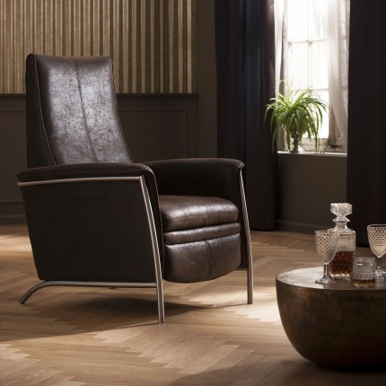 Fauteuil Relax Lazy marron Kare Design Fauteuil Relax Lazy marron Kare Design
