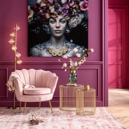 Fauteuil rétro rose - Water Lily - Kare Design