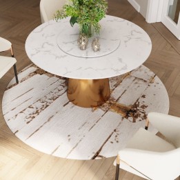 Tapis rond abstrait gris - Abstract - Kare Design