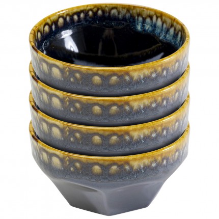 Bowl Lio blue Ø15cm (4/set) Kare Design Bowl Lio blue Ø15cm (4/set) Kare Design