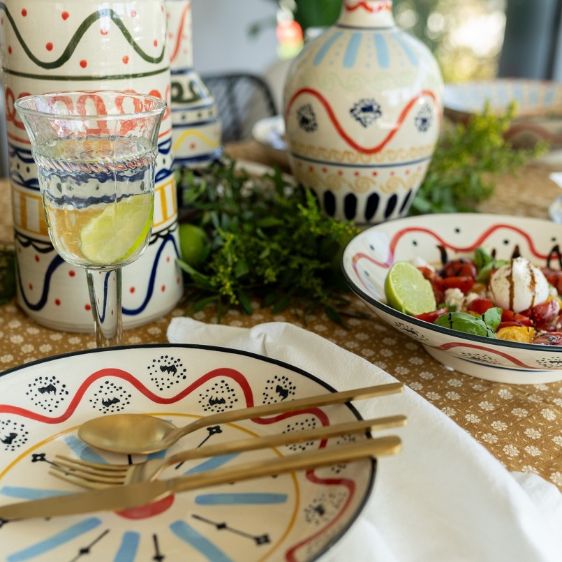 Multicolored patterned bowl - Los Cabos - Kare Design