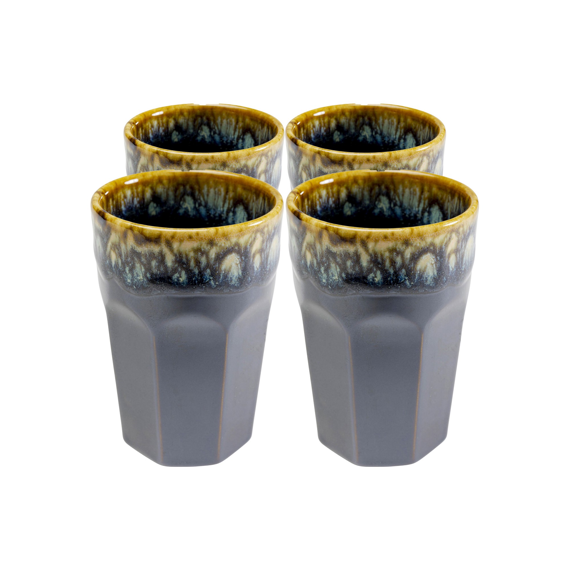 Tasses Lio bleues set de 4 Kare Design