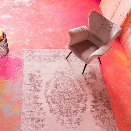 Tapis Kelim Ornament rose Kare Design