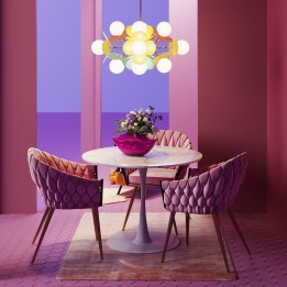 Table ronde en marbre minéral - Veneto - Kare Design