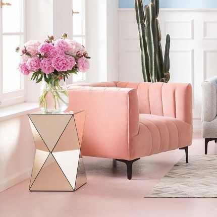 Table d'appoint Luxury Triangle champagne Kare Design