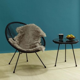 Contemporary black table - Acapulco - Kare Design