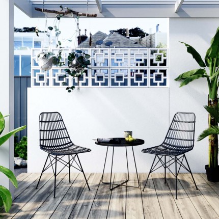 Table d'appoint Turin noire Kare Design