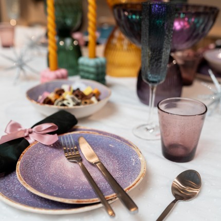 Assiettes Shirley violettes 26cm set de 6 Kare Design