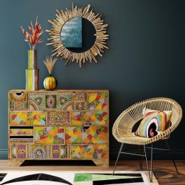 Coloured ethnic chest of drawers - Paradise - Kare Design