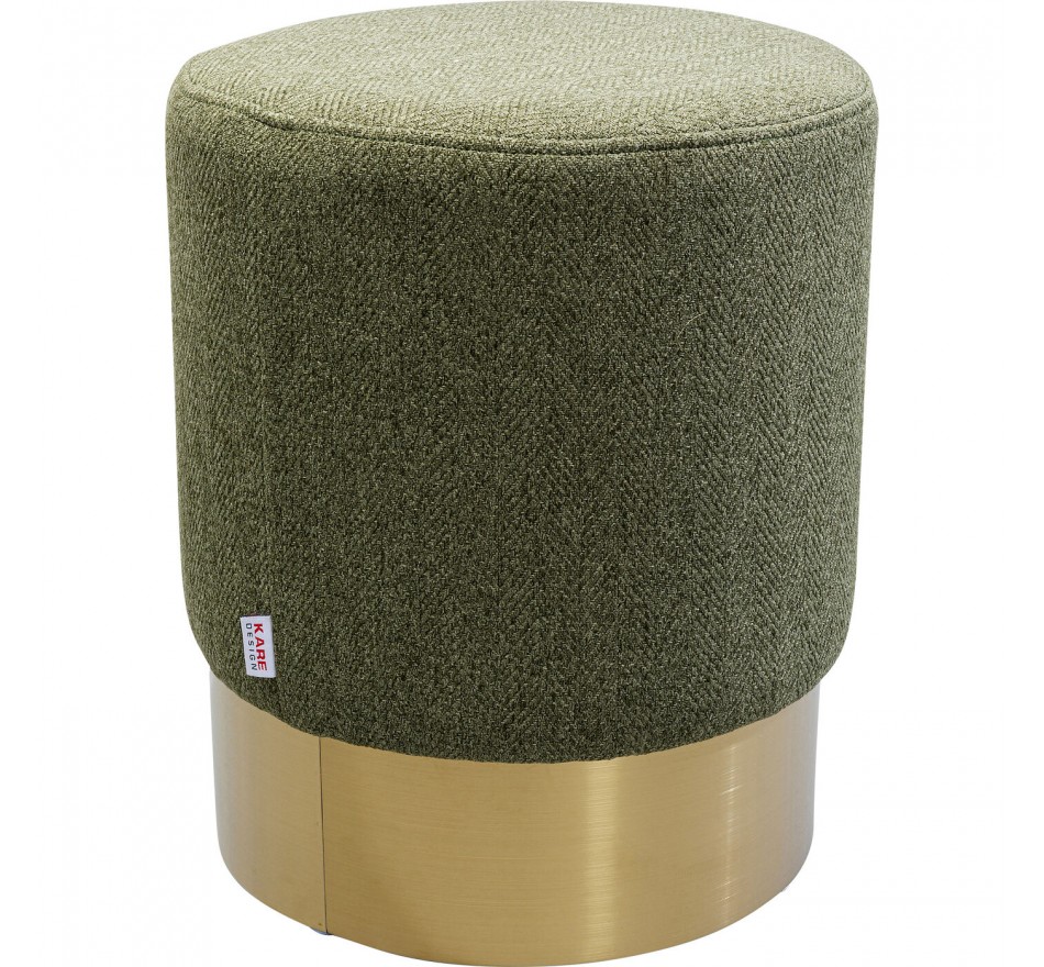 Tabouret Cherry Lina vert et laiton Kare Design