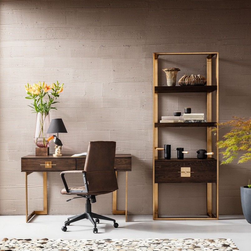 Chaise de bureau contemporaine marron - Labora - Kare Design
