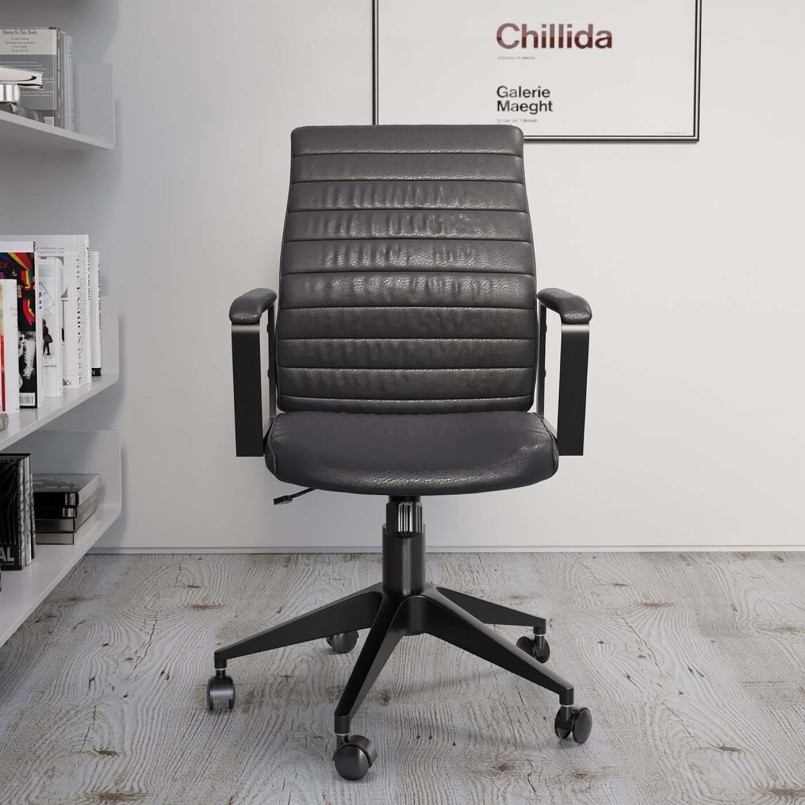 Chaise de bureau contemporaine noire - Labora - Kare Design