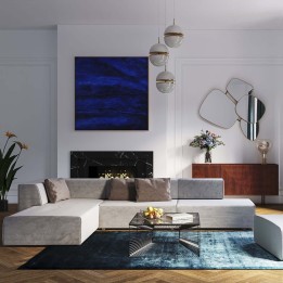 Left corner sofa in grey fabric - Infinity - Kare Design
