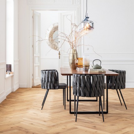 Table Symphony acacia noire 160x80cm Kare Design