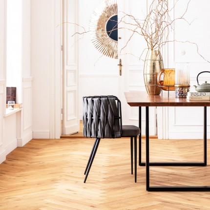 Table Symphony 180x90cm acacia black Kare Design Table Symphony 180x90cm acacia black Kare Design